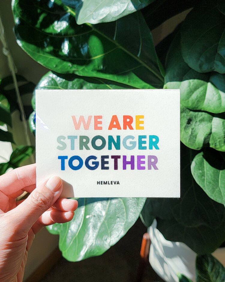 Hemleva | We Are Stronger Together Suncatcher