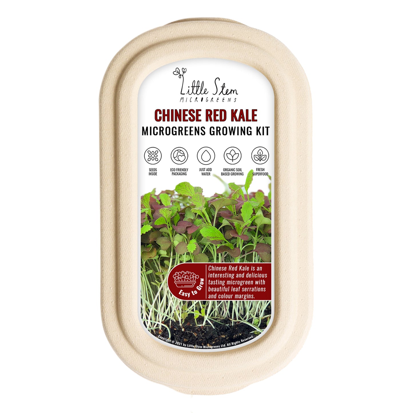 Little Stem Microgreens | Chinese Red Kale